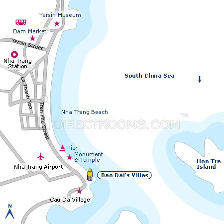 Bao Dai�s Villas map